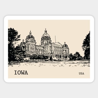 Iowa State USA Sticker